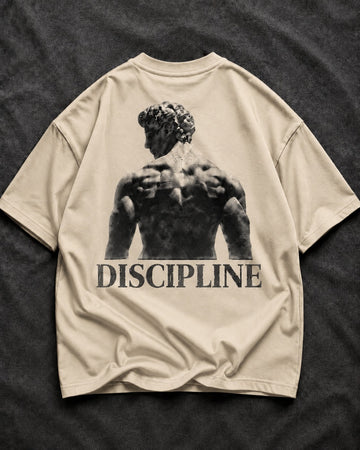 DISCIPLINE Oversized Graphic T-Shirt – Premium Streetwear Cotton Tee