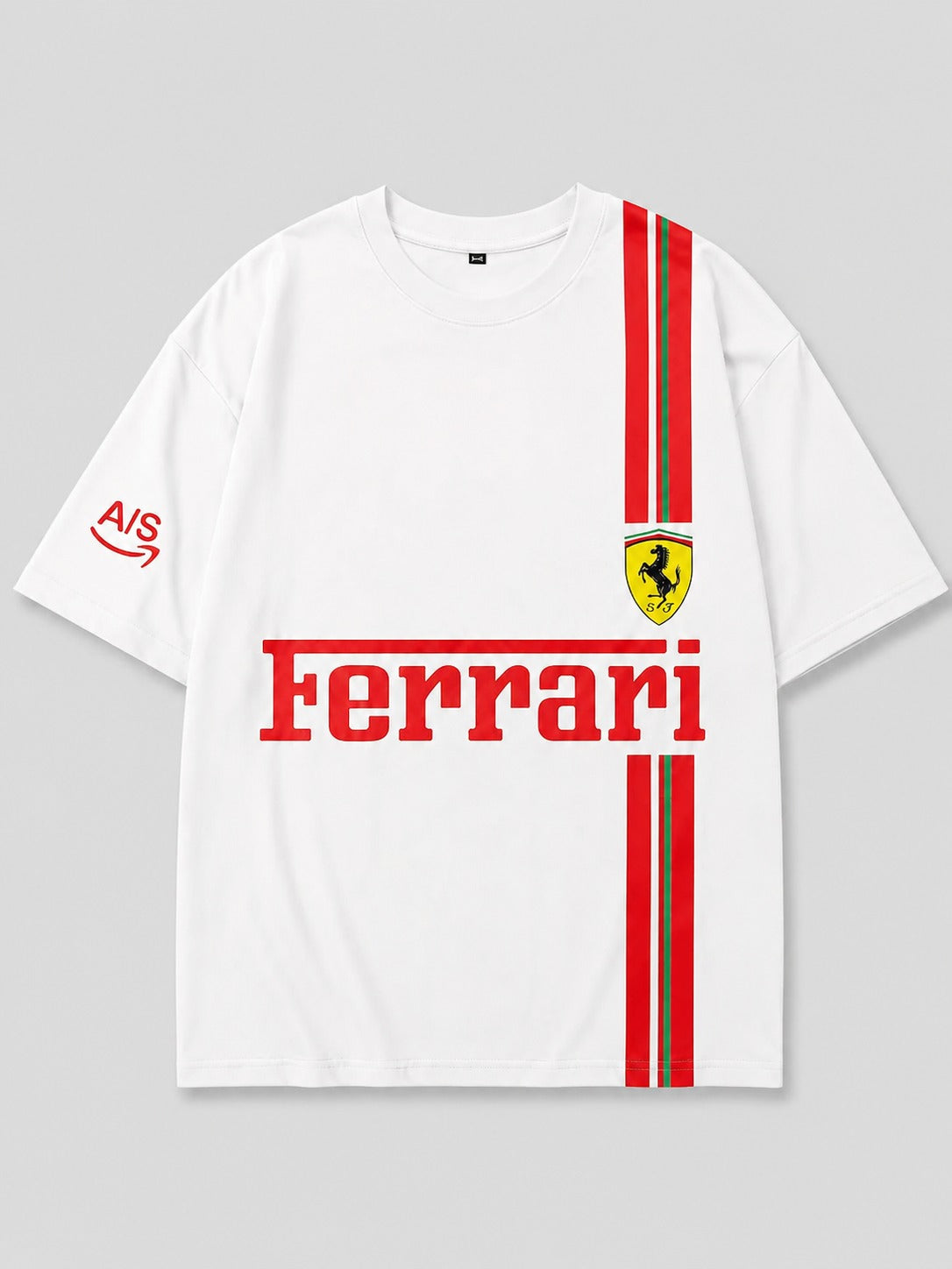 Premium Ferrari Inspired Oversized T-Shirt – Luxury Streetwear Racing Edition