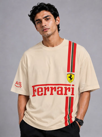 Premium Ferrari Inspired Oversized T-Shirt – Luxury Streetwear Racing Edition