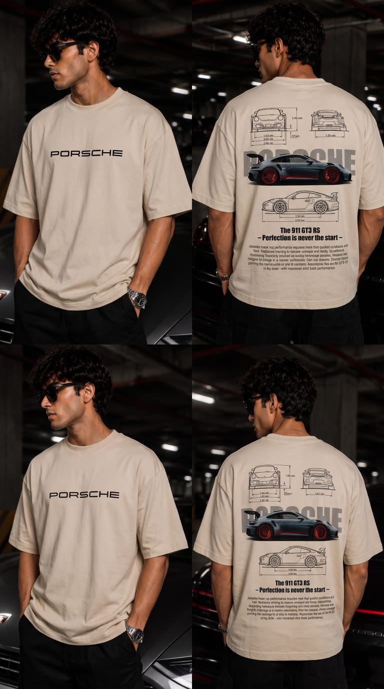 Porsche 911 GT3 RS Oversized T-Shirt